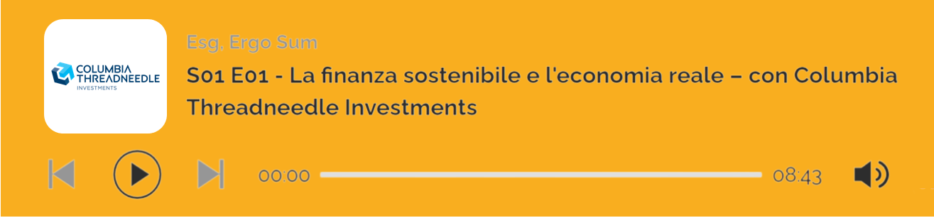 La Finanza Sostenibile e l'Economia Reale