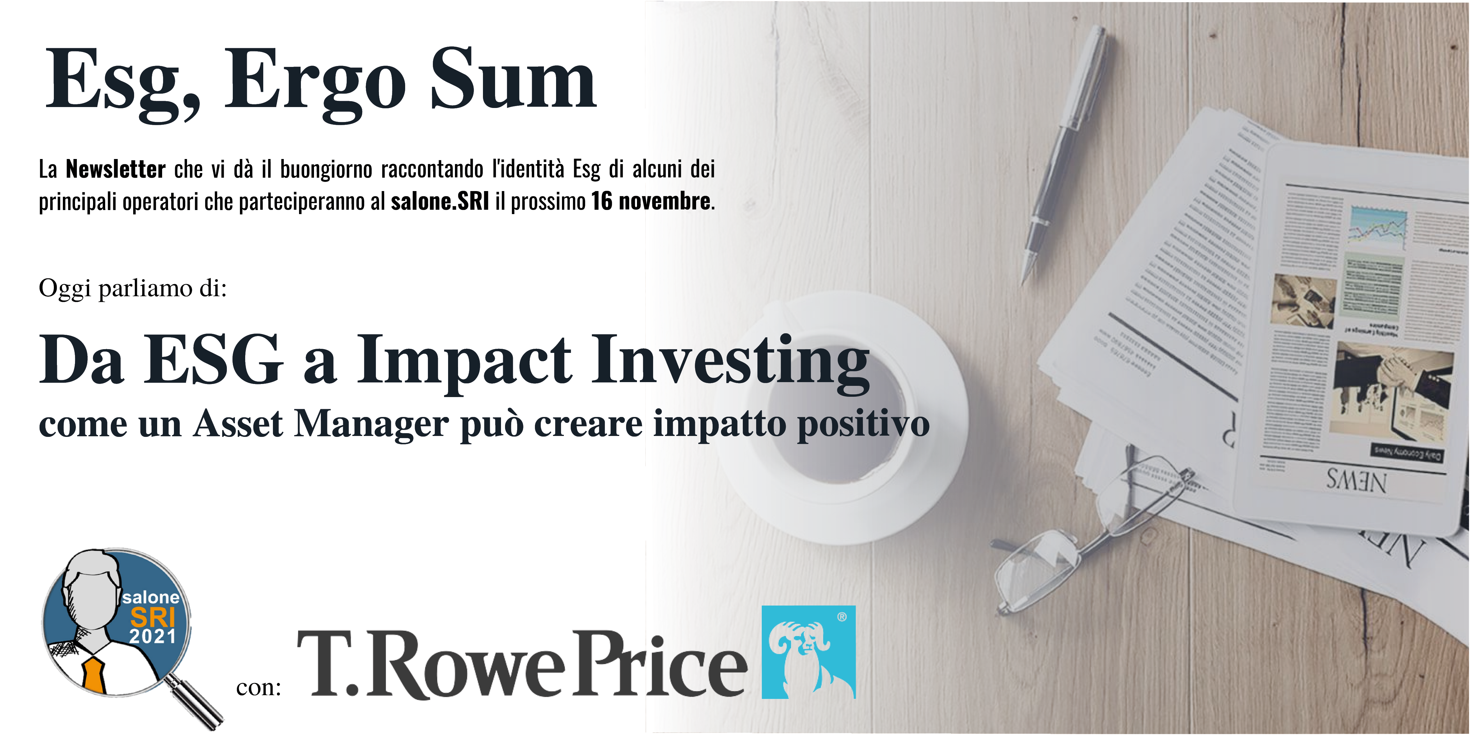 T. Rowe Price: da ESG a Impact Investing, come un Asset Manager può creare impatto positivo