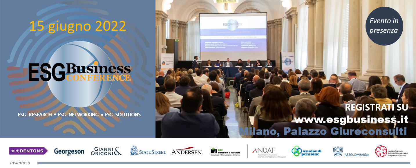 SAVE THE DATE - ESG Business Conference 2022