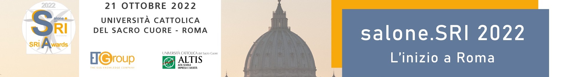 Registrati al pre salone.SRI 2022 a ROMA 