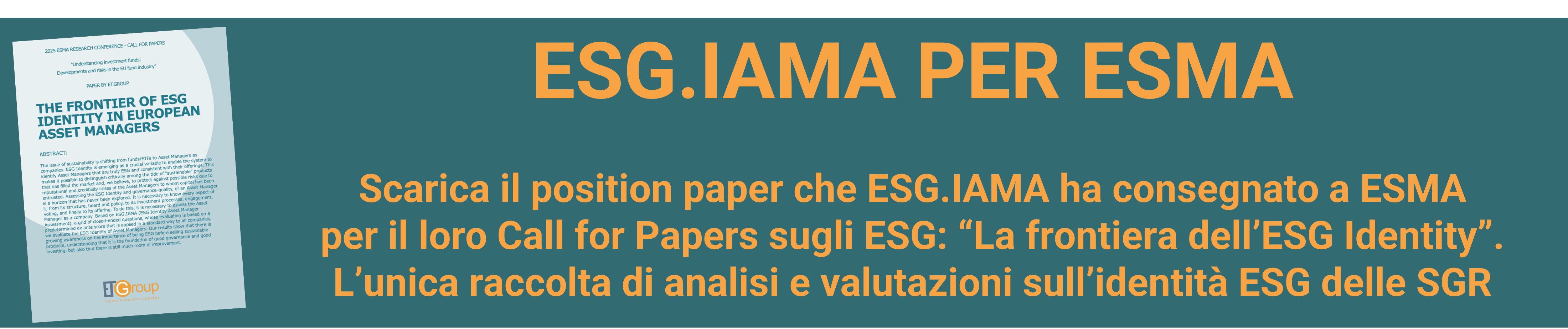 ESG.IAMA per Esma