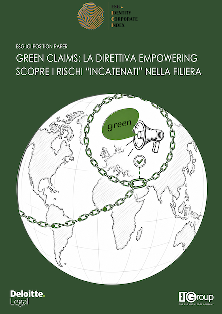 ESG.ICI Position Paper/ Green Claims: la direttiva empowering scopre i rischi “incatenati” nella filiera